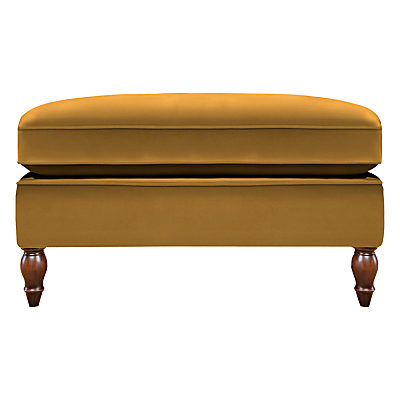 Duresta Vaughan Footstool, Umber Leg Harrow Velvet Mustard